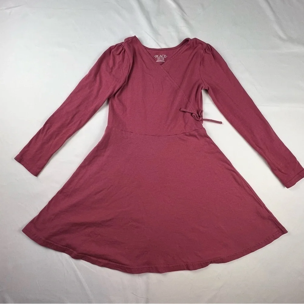 The Children’s Place - Girl’s Dress - Pink (Dusty Rose) Medium (7/8)